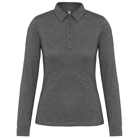  Polo jersey manches longues femme