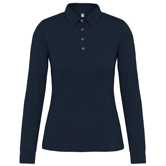  Polo jersey manches longues femme