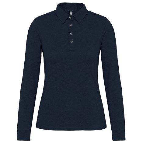  Polo jersey manches longues femme