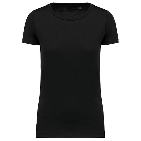  T-shirt Supima® col rond manches courtes femme