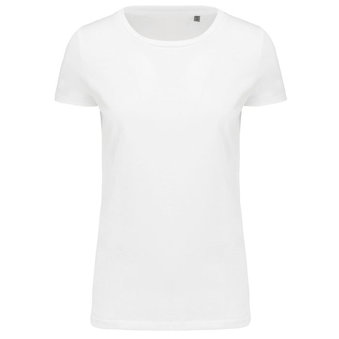  T-shirt Supima® col rond manches courtes femme