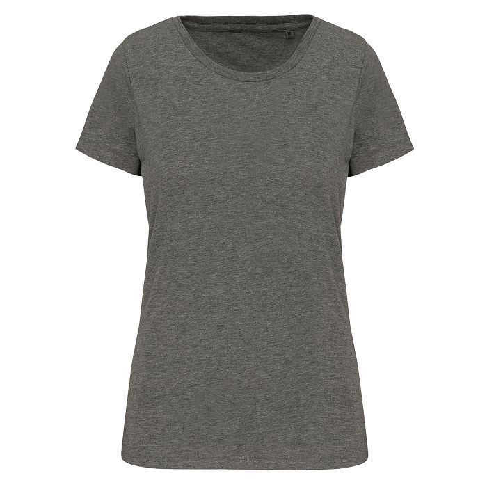  T-shirt Supima® col rond manches courtes femme