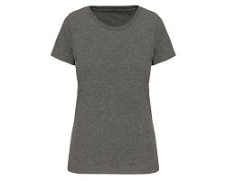 T-shirt Supima® col rond manches courtes femme