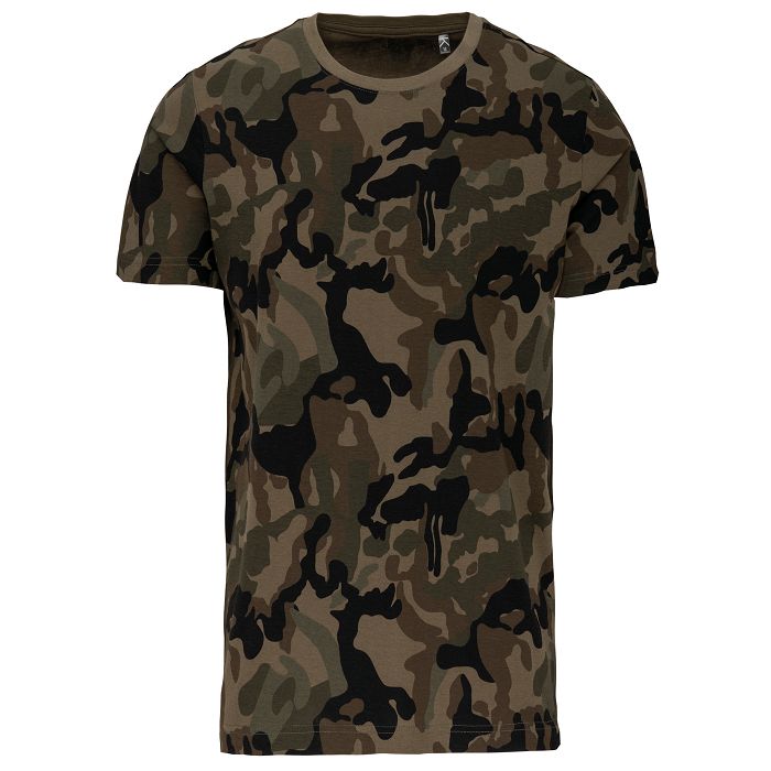  T-shirt camo manches courtes homme