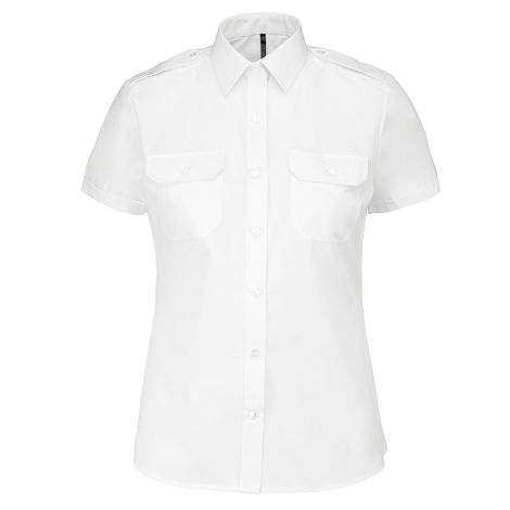  Chemise pilote manches courtes femme