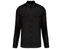 Chemise pilote manches longues homme