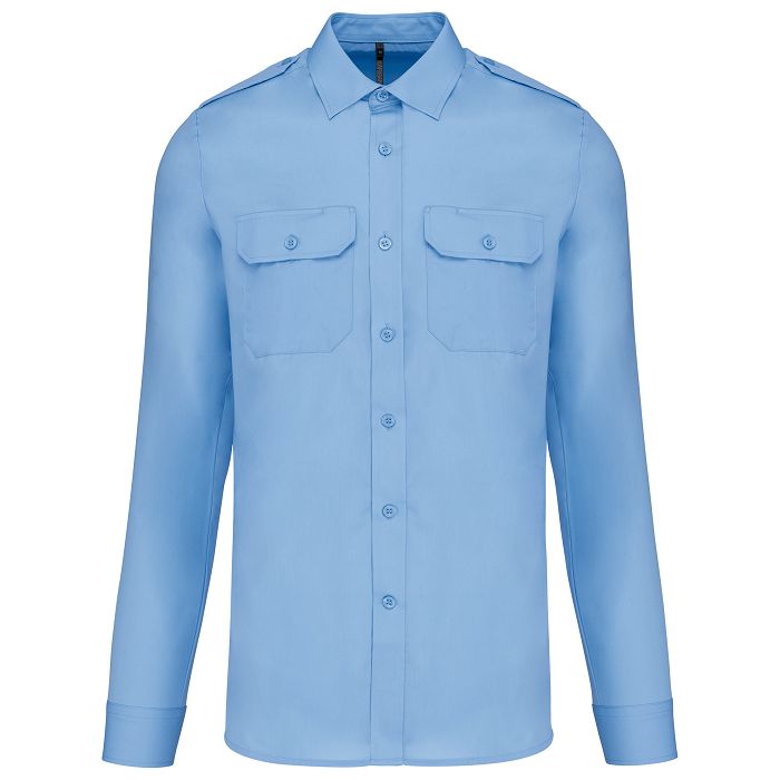  Chemise pilote manches longues homme