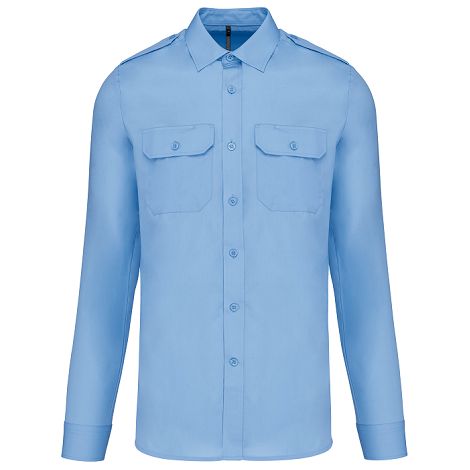  Chemise pilote manches longues homme