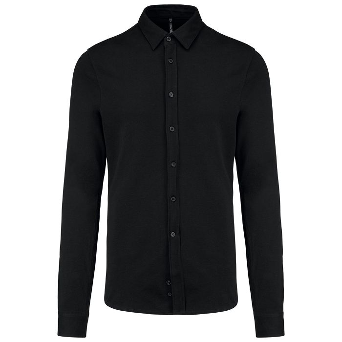  Chemise maille piquée manches longues