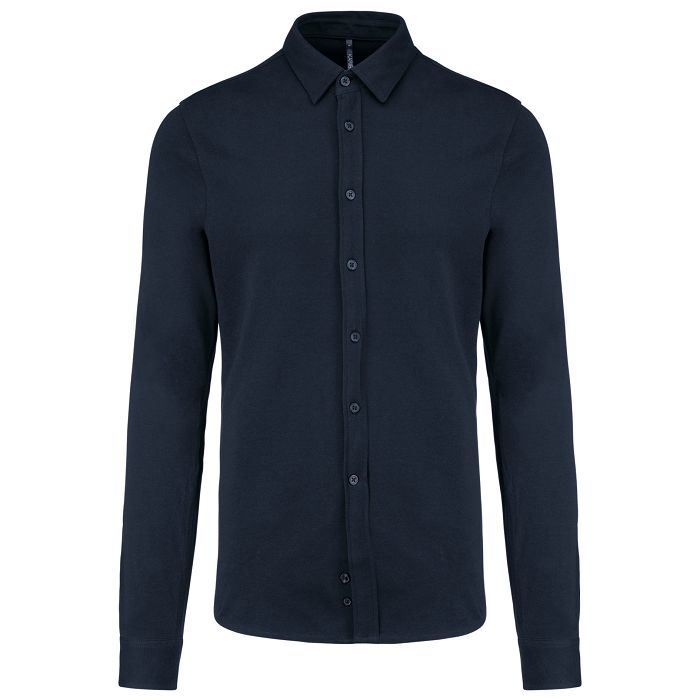  Chemise maille piquée manches longues