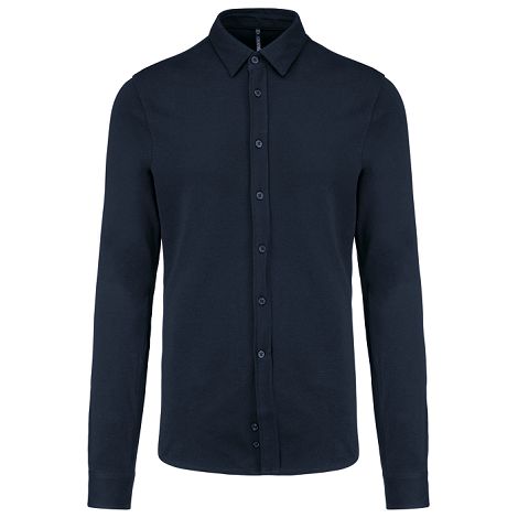  Chemise maille piquée manches longues