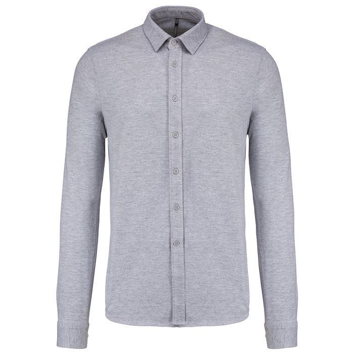  Chemise maille piquée manches longues