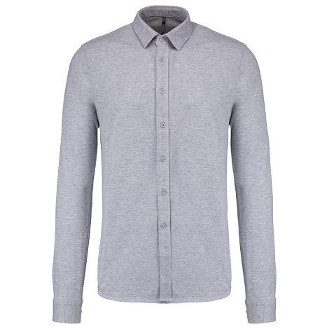  Chemise maille piquée manches longues