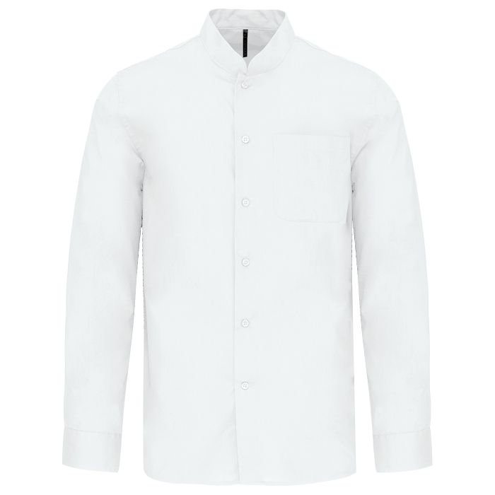  Chemise col mao manches longues