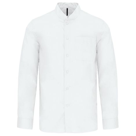  Chemise col mao manches longues