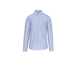 Chemise Oxford lavée manches longues