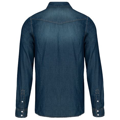  Chemise denim manches longues