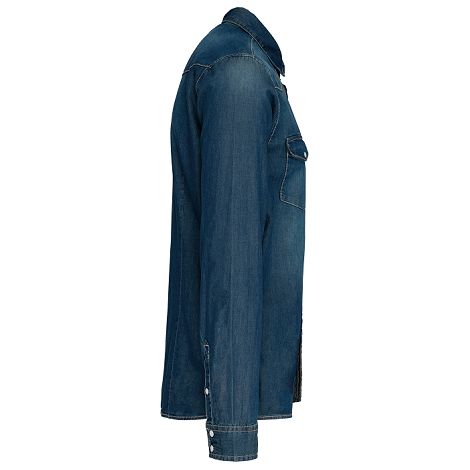  Chemise denim manches longues