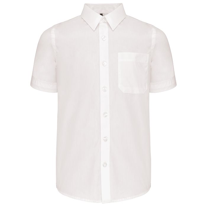  Chemise popeline manches courtes enfant