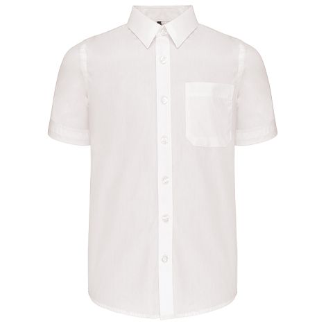  Chemise popeline manches courtes enfant