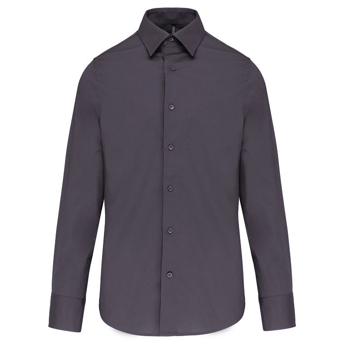  Chemise coton / élasthanne manches longues homme