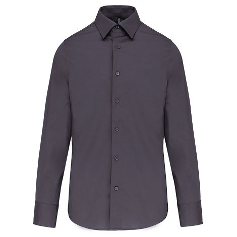  Chemise coton / élasthanne manches longues homme