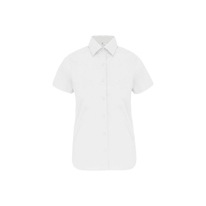  Chemise coton / élasthanne manches courtes femme