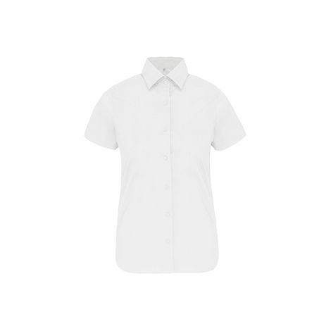  Chemise coton / élasthanne manches courtes femme