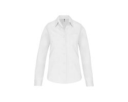 Chemise popeline manches longues femme