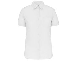 Chemise popeline manches courtes femme