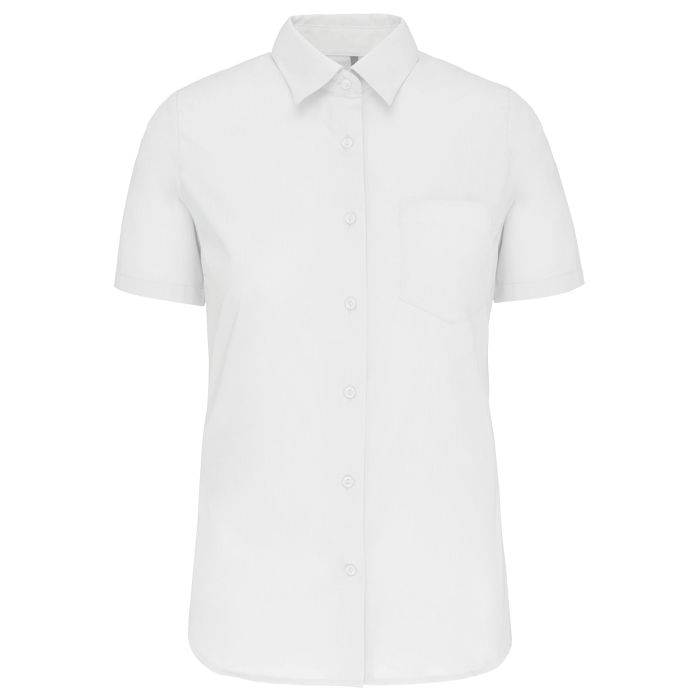  Chemise popeline manches courtes femme