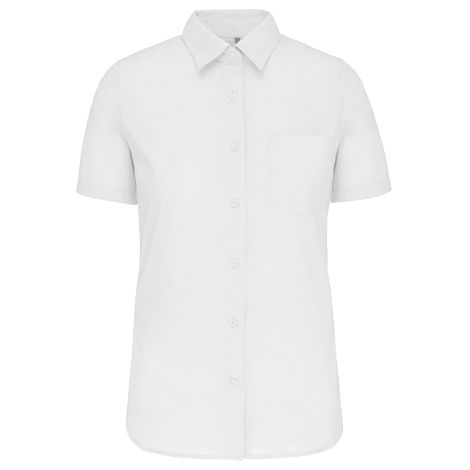  Chemise popeline manches courtes femme