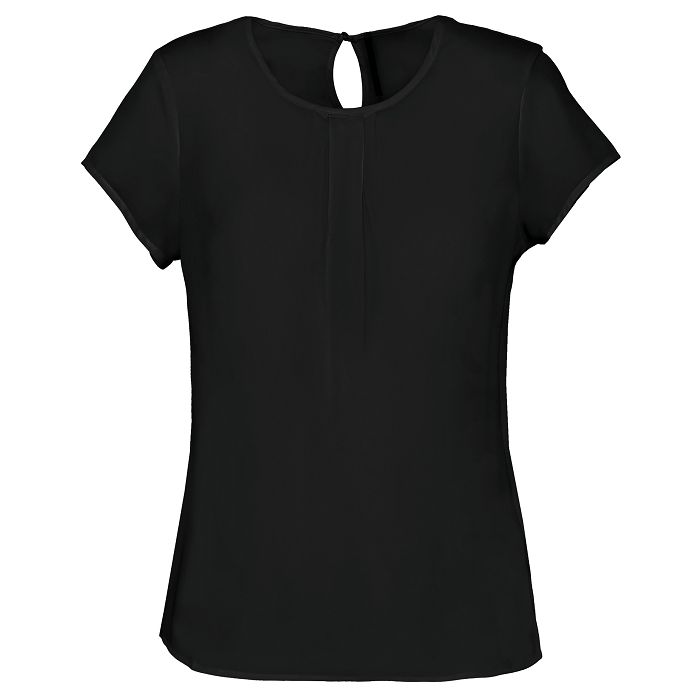  Blouse crêpe manches courtes femme