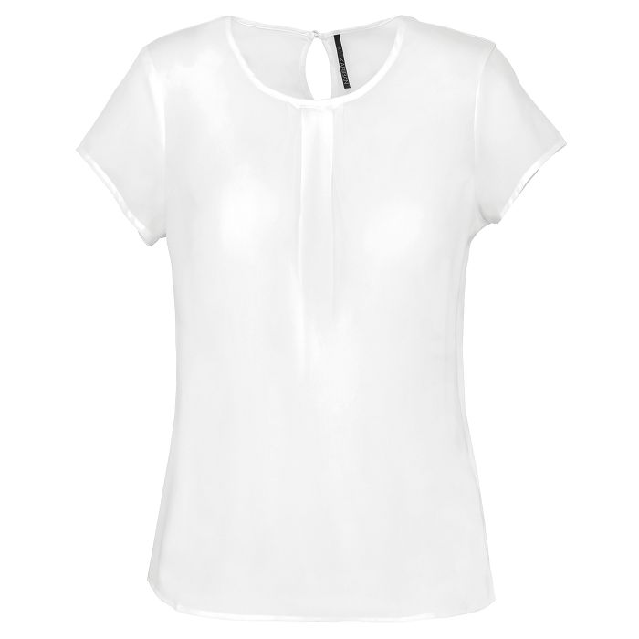  Blouse crêpe manches courtes femme