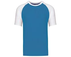 Baseball > t-shirt bicolore manches courtes