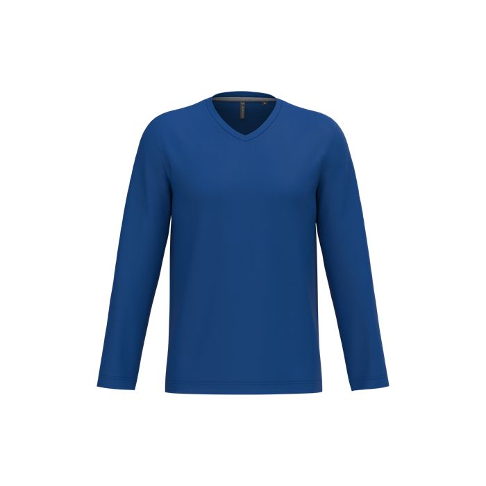  T-shirt col V manches longues