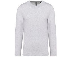 T-shirt col rond manches longues homme