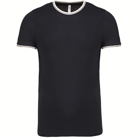  T-shirt maille piquée col rond homme