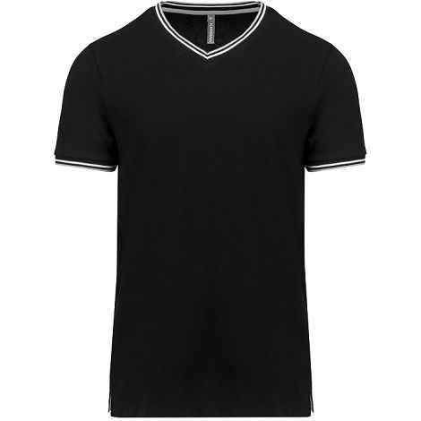  T-shirt maille piquée col V homme