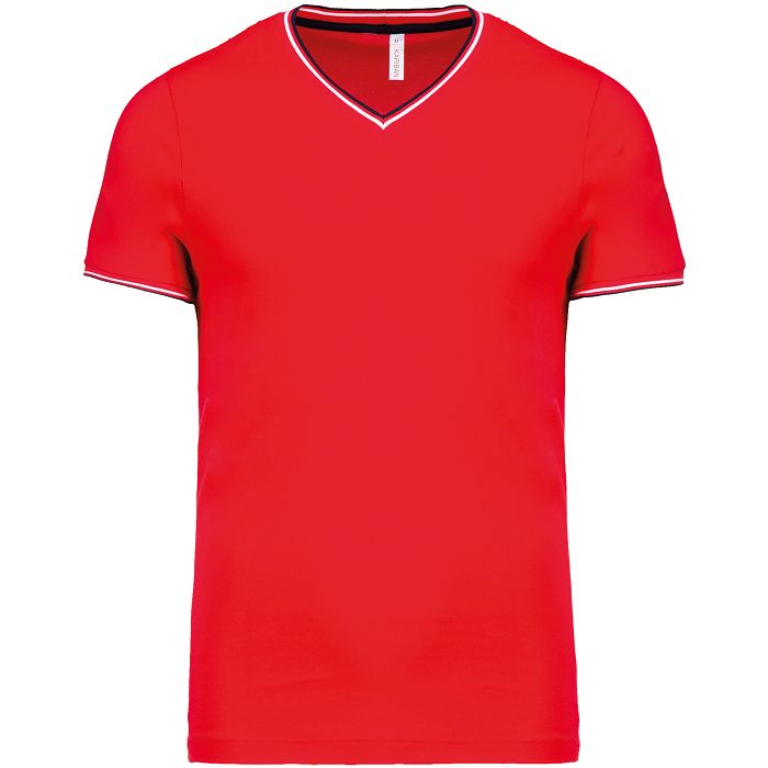  T-shirt maille piquée col V homme