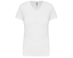 T-shirt col V manches courtes femme