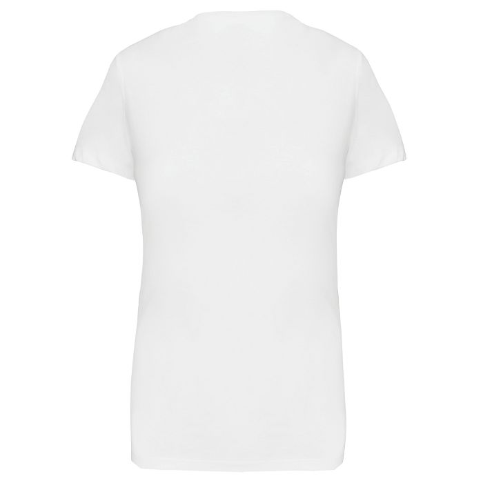  T-shirt col V manches courtes femme