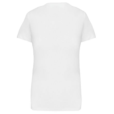  T-shirt col V manches courtes femme