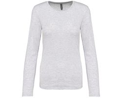 T-shirt col rond manches longues femme