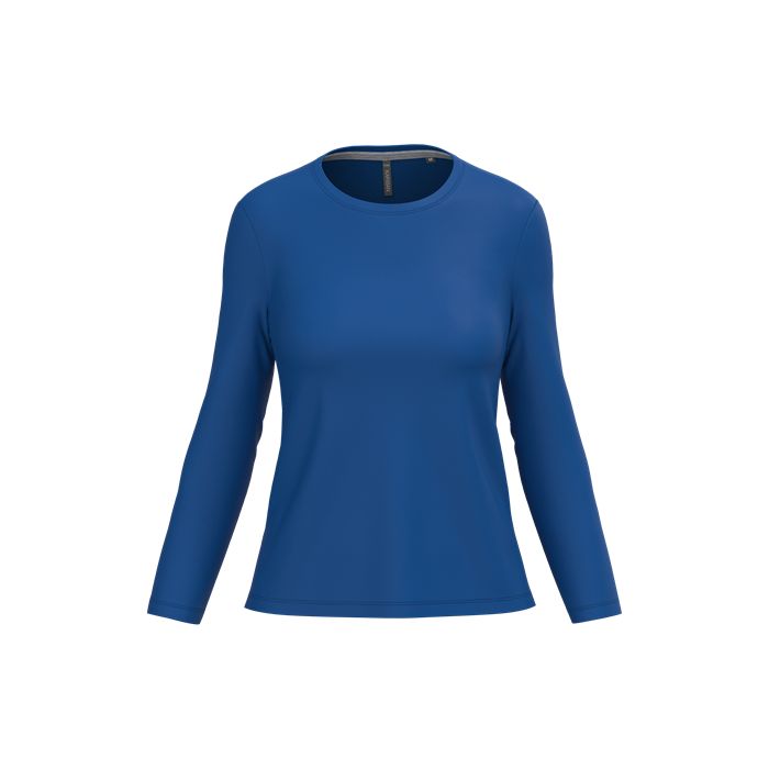  T-shirt col rond manches longues femme