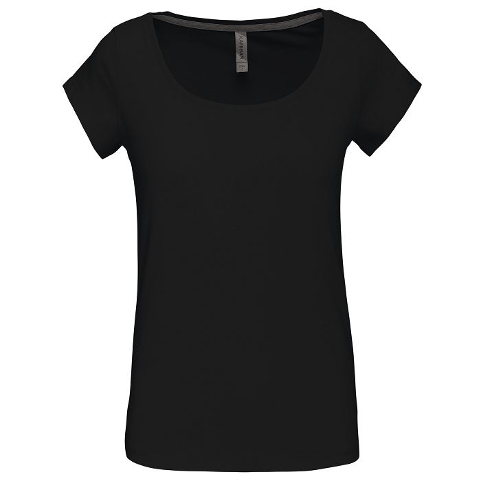  T-shirt col bateau manches courtes femme