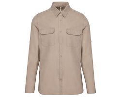 Chemise safari manches longues homme