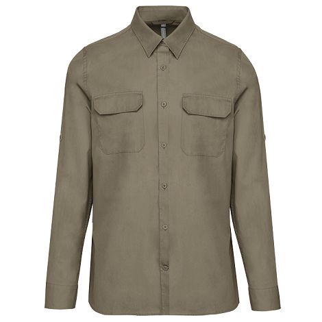  Chemise safari manches longues homme