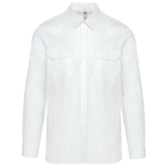  Chemise safari manches longues homme