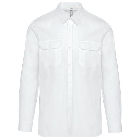  Chemise safari manches longues homme